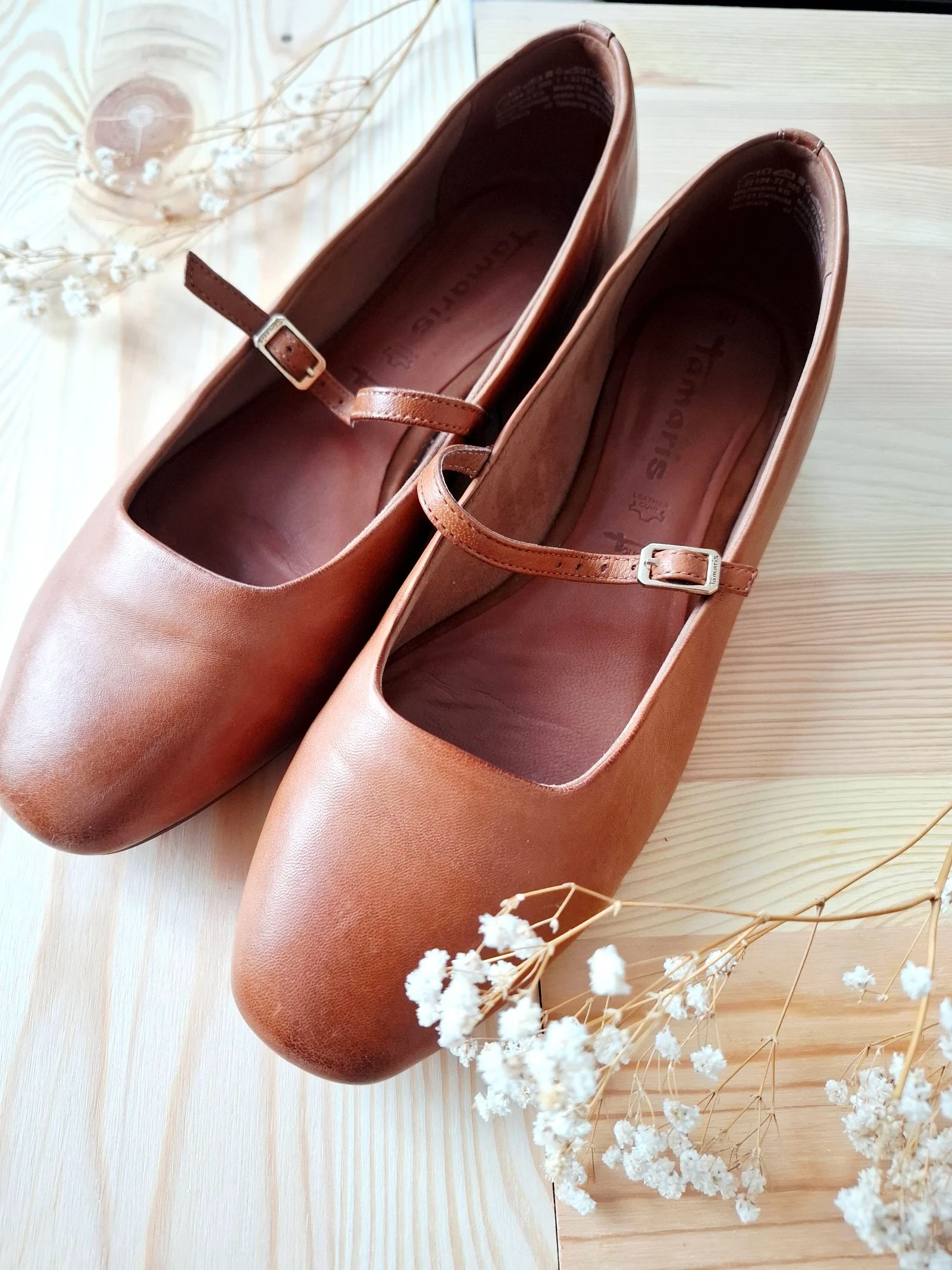 Tamaris – Zapatos Mary Jane para bebé en cuero camel – talla 40 – estado nuevo 🤎 – photo 10